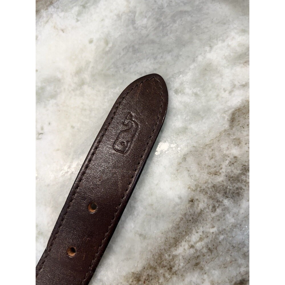 Vineyard Vines Belt SZ 30 Blue Boat Propeller Nautical Canvas Leather Men - Picture 3 of 12